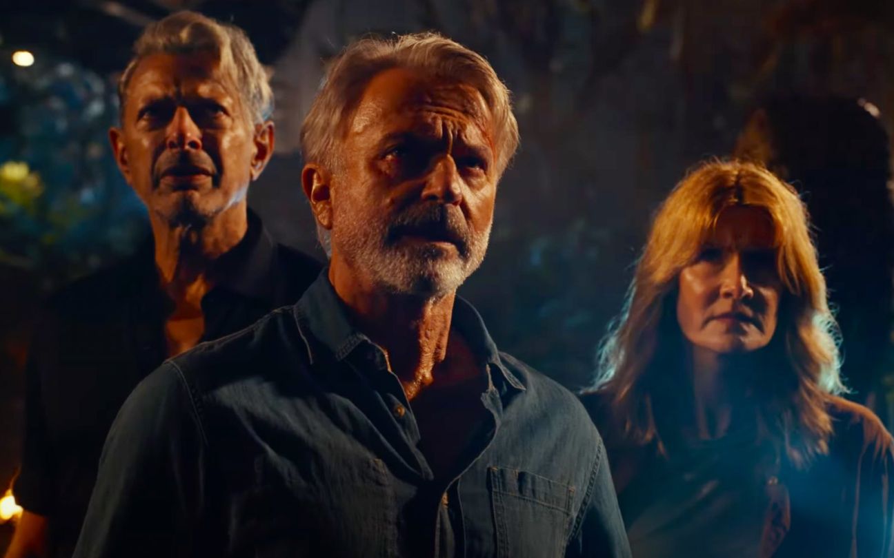 Jeff Goldblum, Sam Neill e Laura Dern