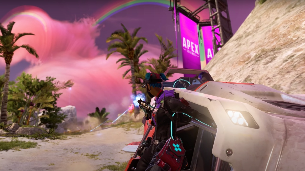 Lifeline admires Storm Point's colorful new look in the Season 19 gameplay trailer.