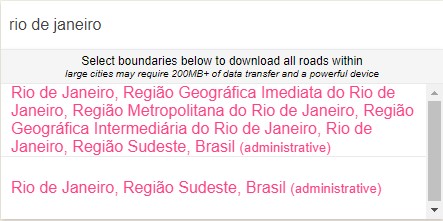 Por mais que pareça confuso, é preciso clicar no nome da cidade desejada