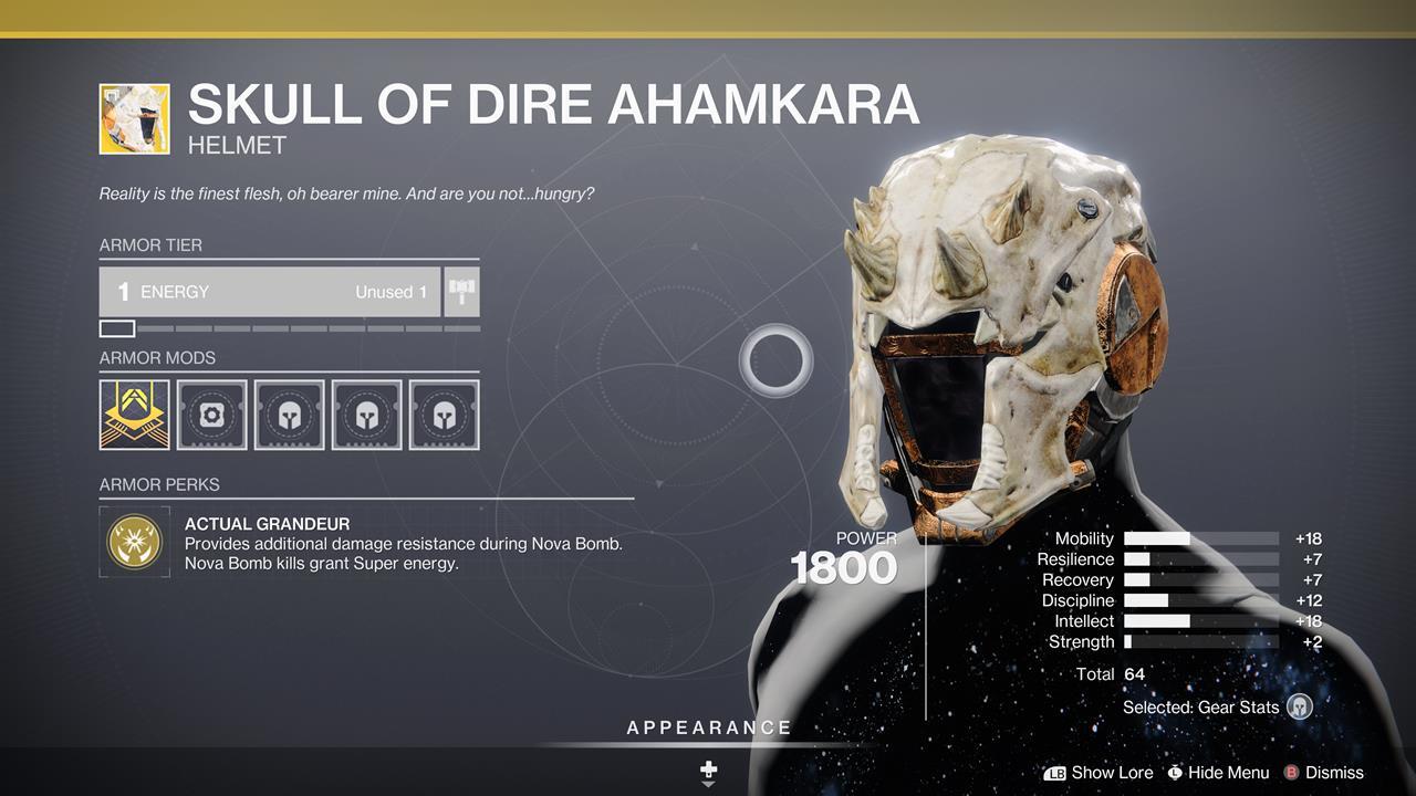 Skull of Dire Ahamkara