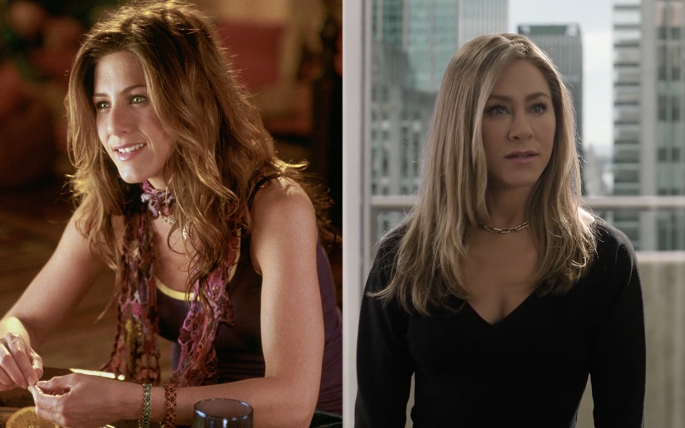 Montagem de Jennifer Aniston em Quero Ficar com Polly e The Morning Show