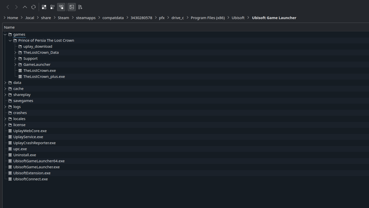 Your Ubisoft games will be located in the same directory as the launcher