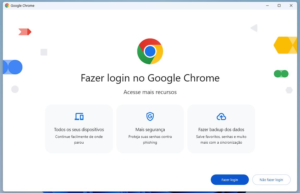 Chrome aberto no PC