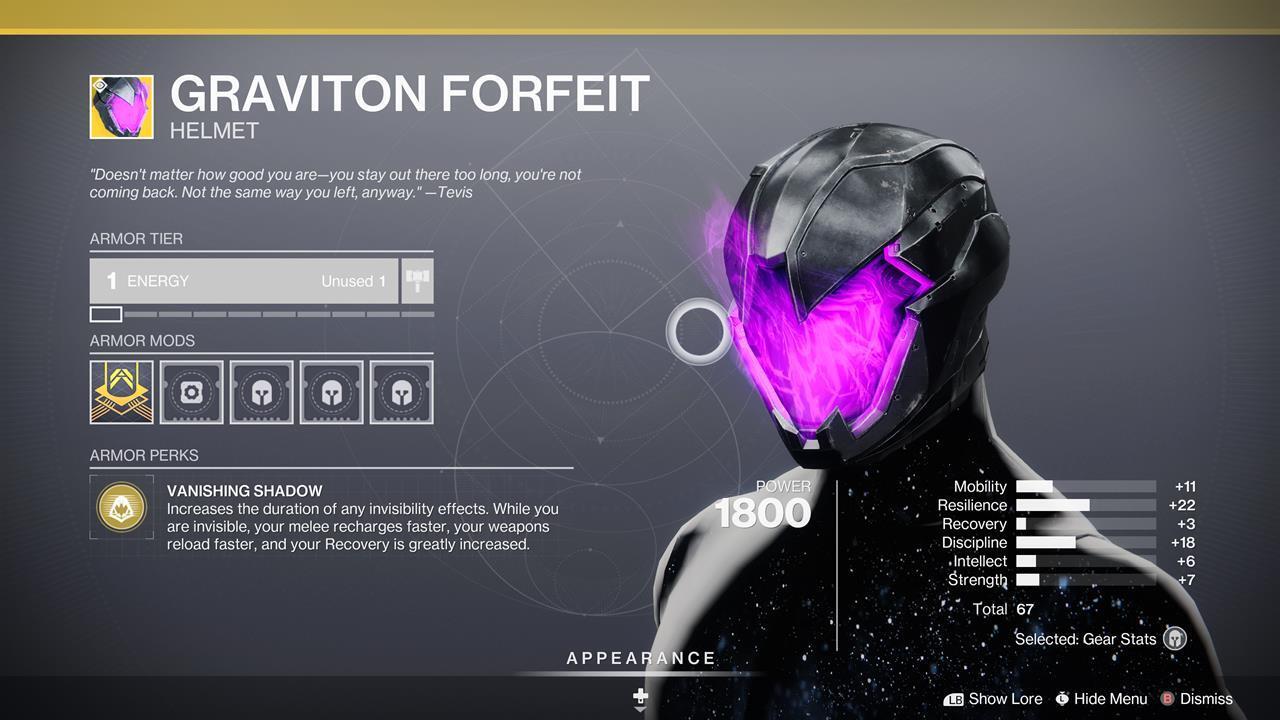 Graviton Forfeit