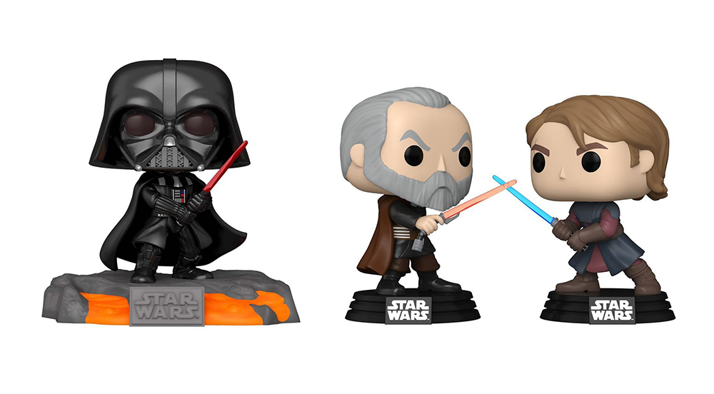 Star Wars Red Saber Series Darth Vader Funko Pop, Star Wars Count Dooku vs Anakin Skywalker Funko Pop 2-Pack