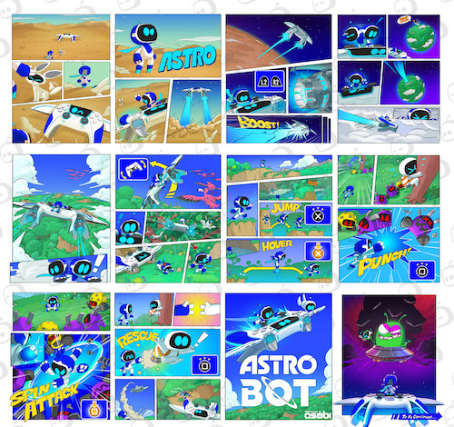 Preview of Astro Bot double-sided poster