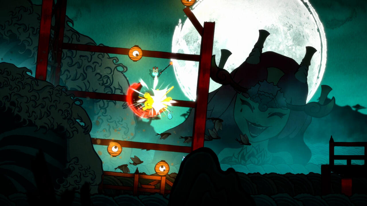 Path of the Teal Lotus has a downward slashing bounce attack that's almost as satisfying as the one in Hollow Knight.