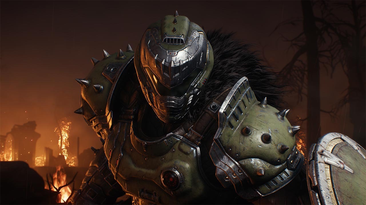 The Doom Slayer is back, and rocking some furry fashion.