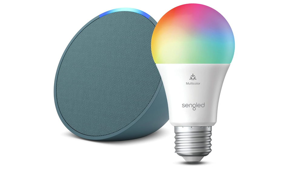 Echo Pop and Sengled Smart Light Bulb