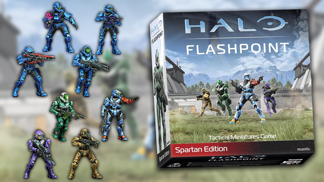 An example of how you can paint your Spartan minis in Halo: Flashpoint.