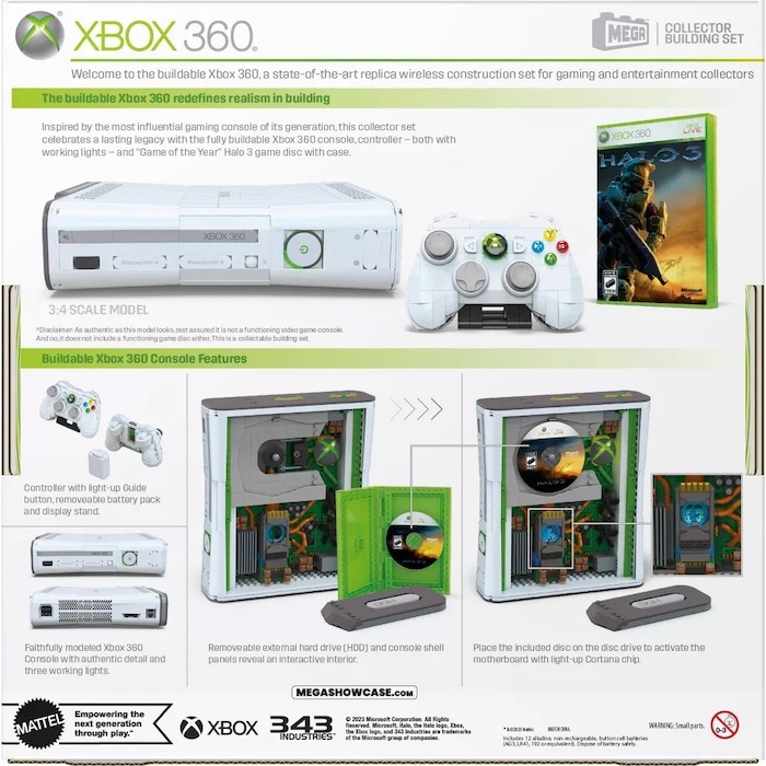 Mega Showcase Xbox 360 Collector Building Set