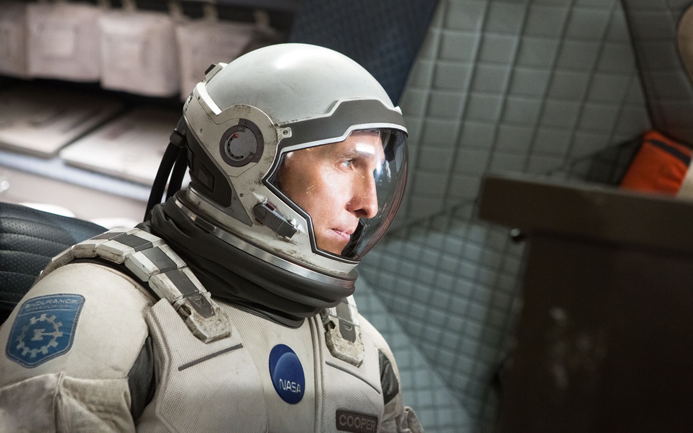 Matthew McConaughey em cena de Interestelar, filme de Christopher Nolan