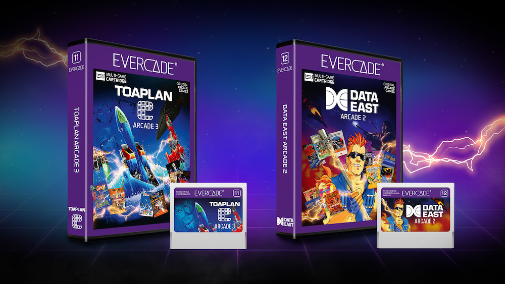 Toaplan Arcade 3 and Data East Arcade 2 release alongside the Evercade Alpha